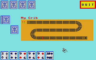 Cribbage atari screenshot
